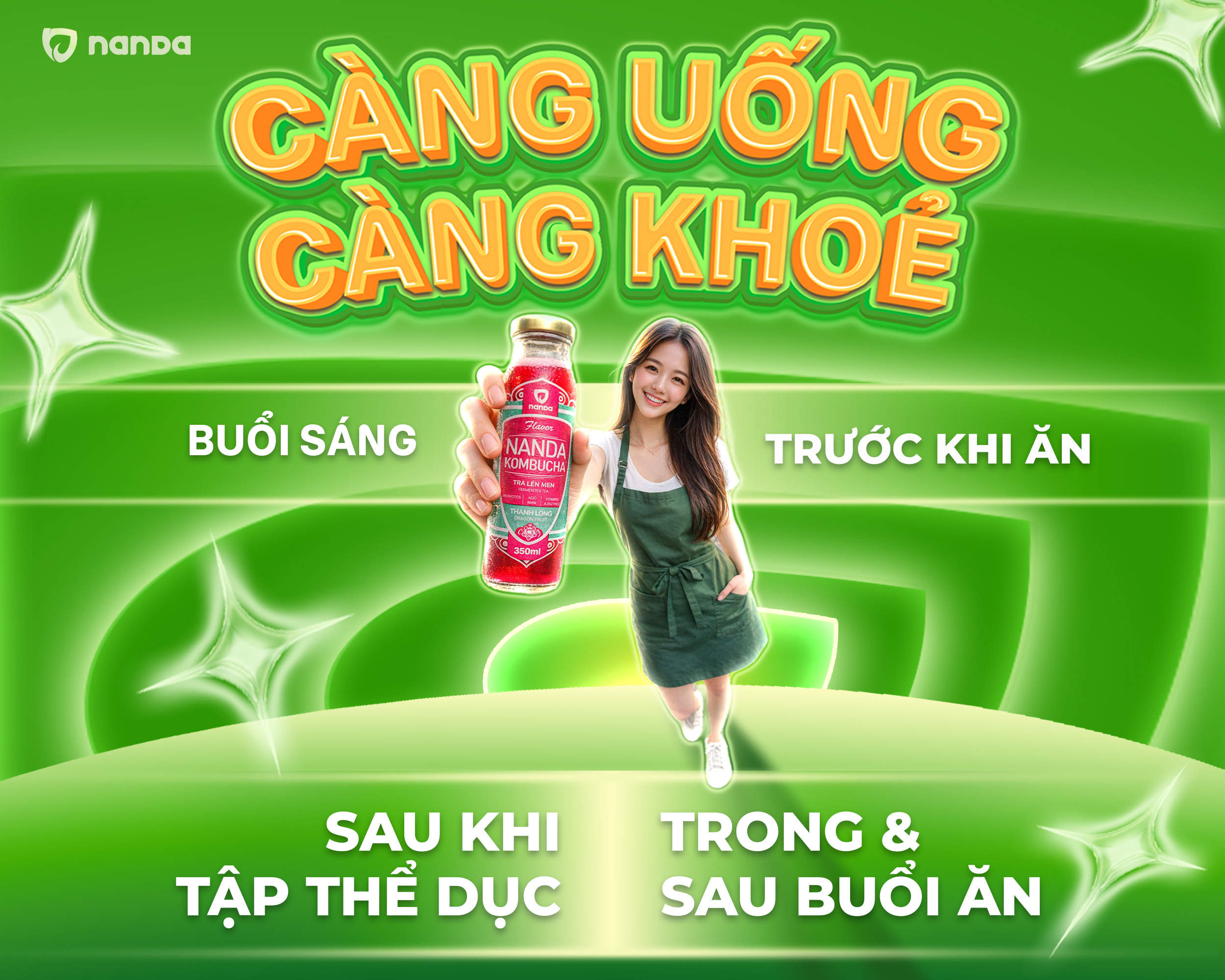 Thời điểm uống Kombucha tốt nhất trong ngày để hấp thụ lợi khuẩn tối đa